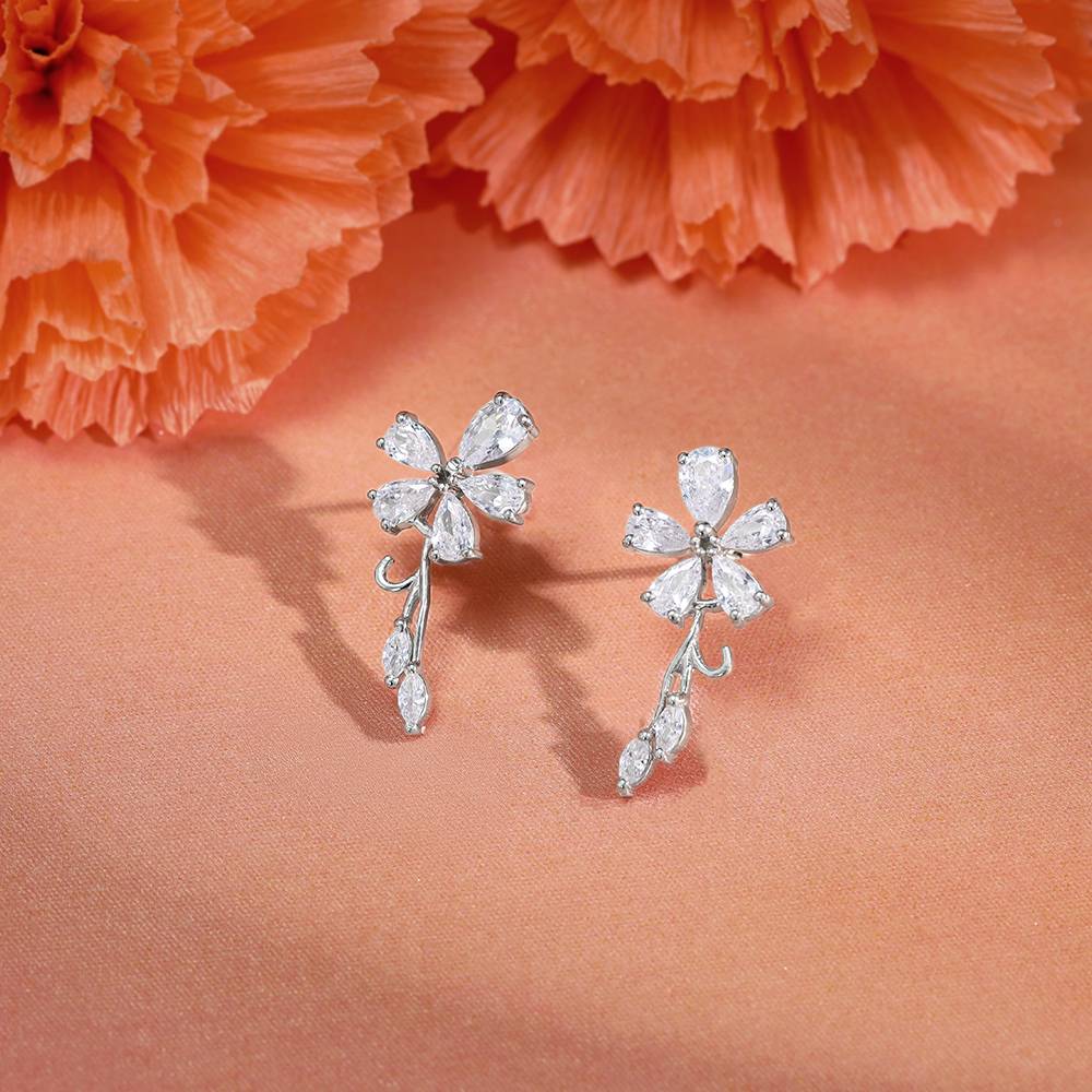925 Silver La Flor Earrings : ER03158