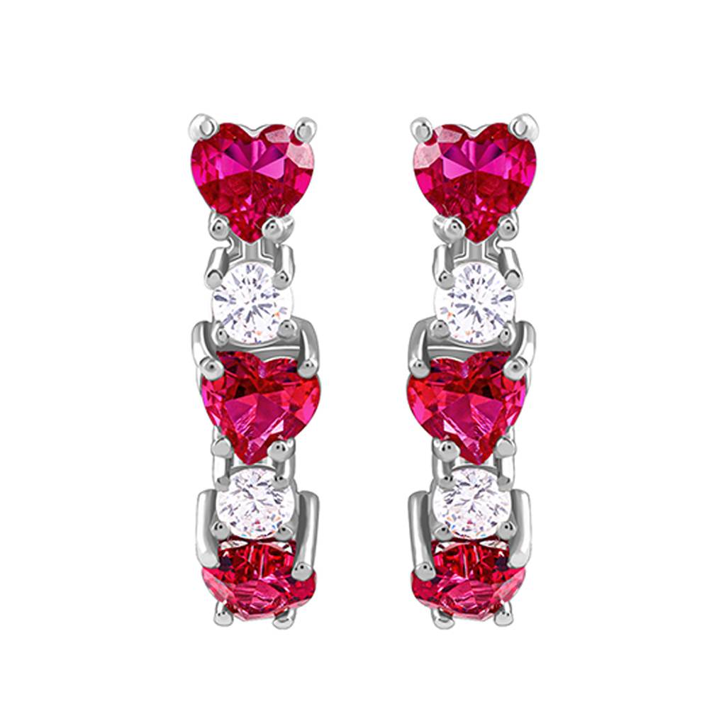 925 Silver Crimson Crush Earrings : ER03161