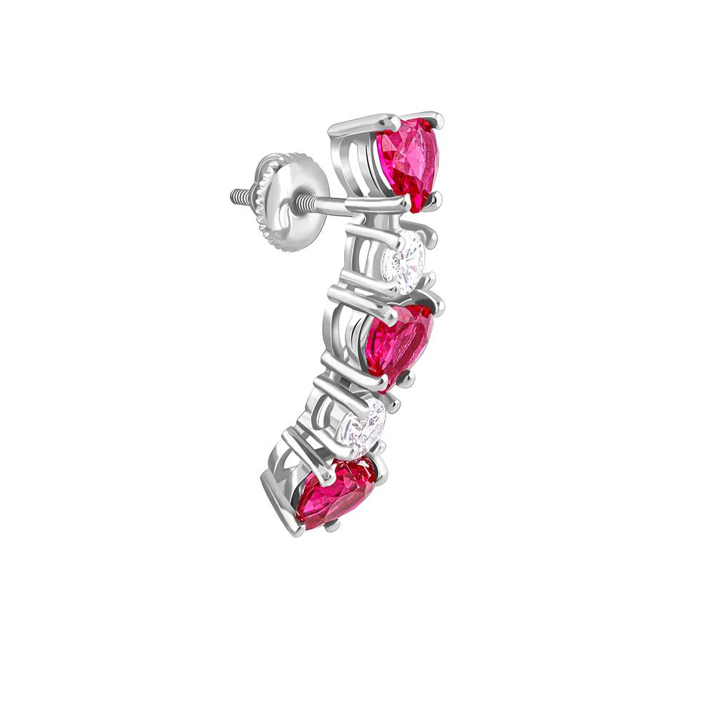 925 Silver Crimson Crush Earrings : ER03161