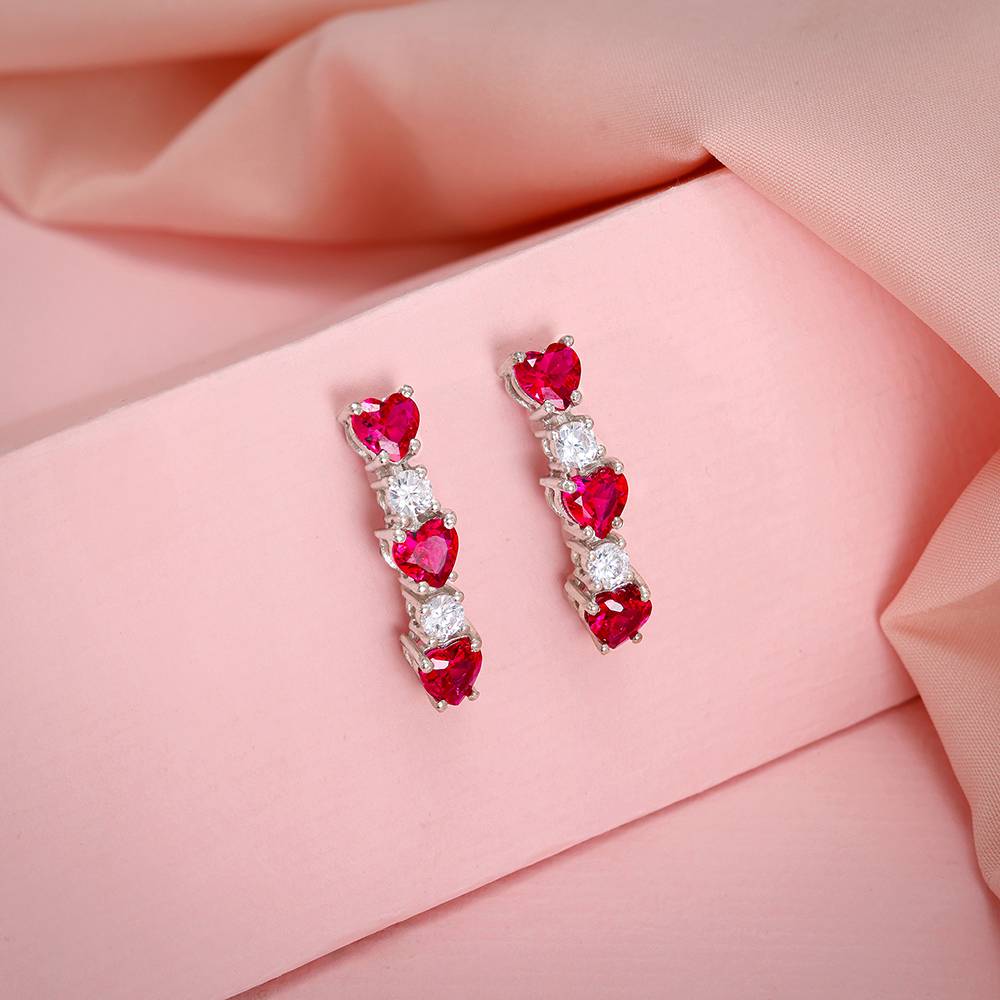 925 Silver Crimson Crush Earrings : ER03161
