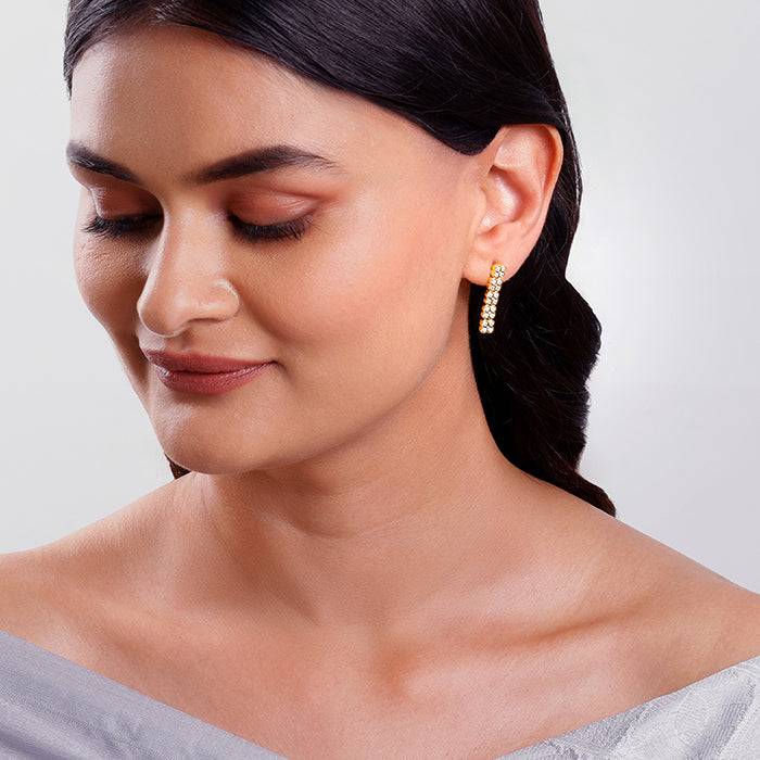 Giva 925 Silver Golden Emma Earrings : ER03167