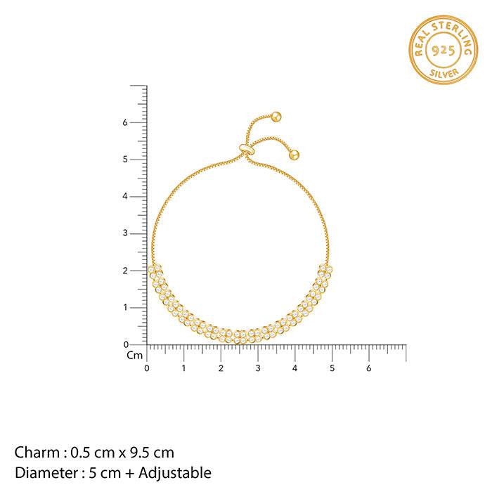 Giva 925 Silver Golden Emma Set Of 3 : ER03167PD02918BR01295