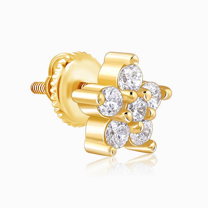 Giva 925 Silver Golden Marilyn Studs : ER03168