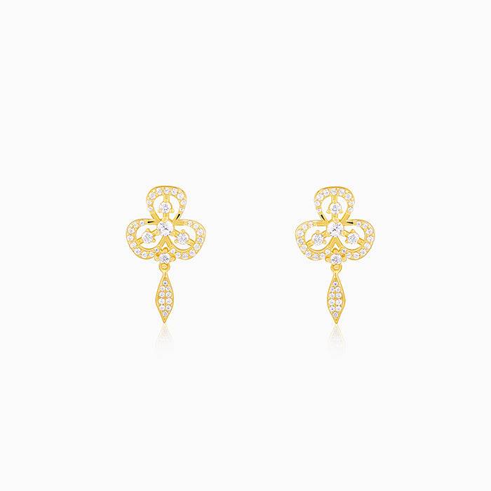 925 Silver Golden Aurora Elegance Earring| Drops To Gift Women & Girls : ER03260