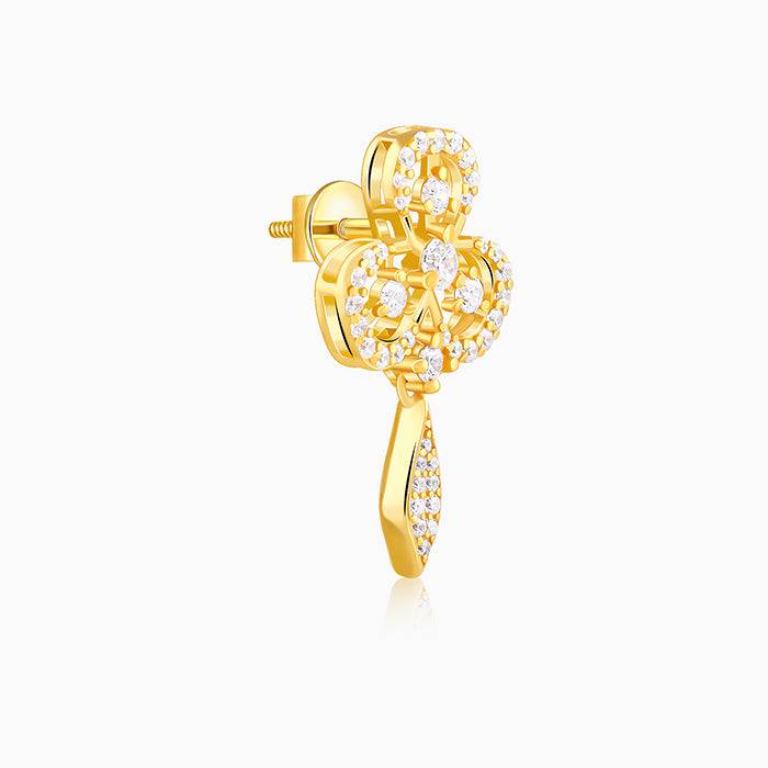 925 Silver Golden Aurora Elegance Earring| Drops To Gift Women & Girls : ER03260