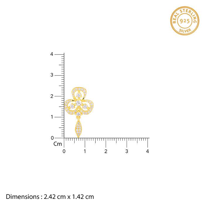 925 Silver Golden Aurora Elegance Earring| Drops To Gift Women & Girls : ER03260