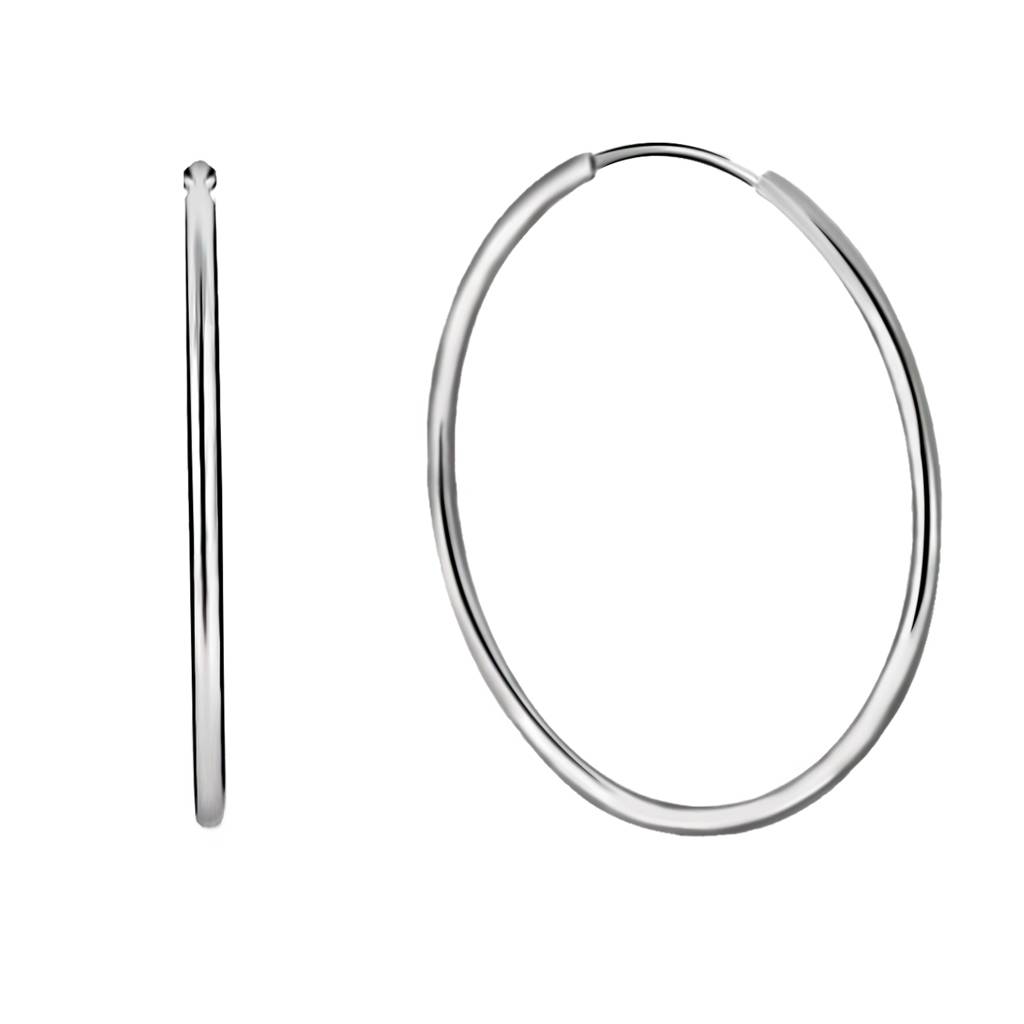 Giva 925 Silver Classic Hoop Earrings - 52Mm : ER0432