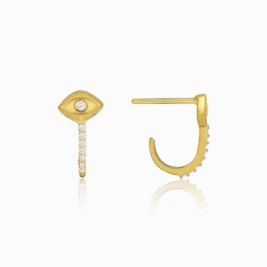 Golden Eye Semi Hoops : ER0551