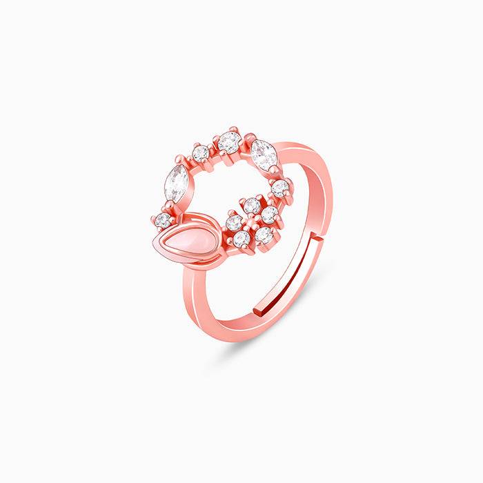 Giva 925 Silver Rose Gold Drop Wreath Set Of Three| Gifts For Women And Girls | With Certi : ER0583PD0434R01604