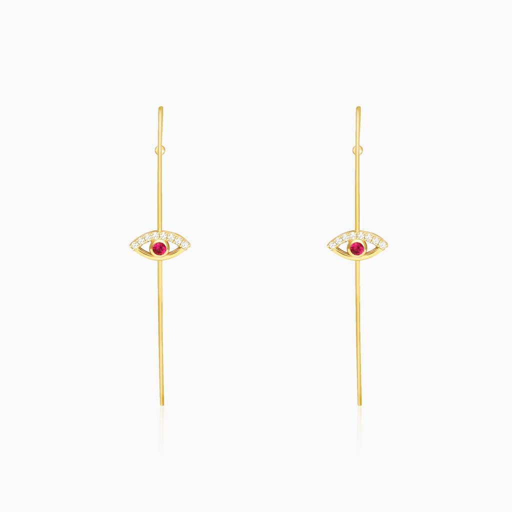 Golden Arrow Cuff Earrings : ER0598