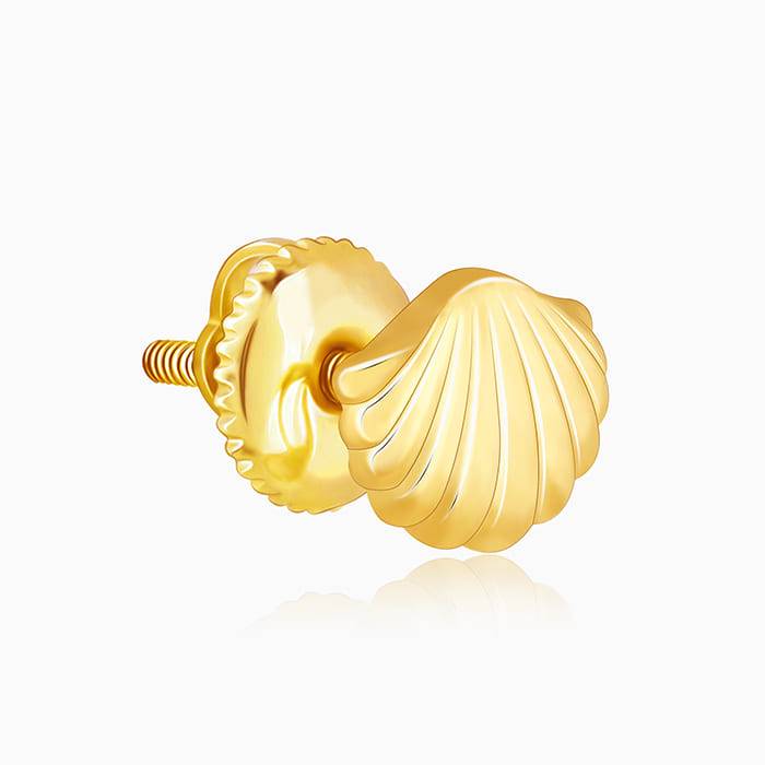 Golden Shell-Shocked Earrings : ER0601