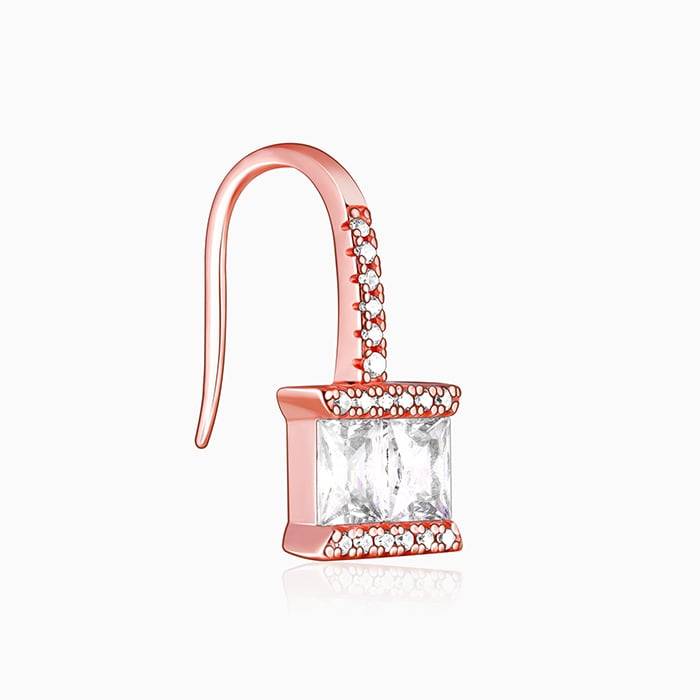 Rose Gold Sugar Crystal Earring : ER060