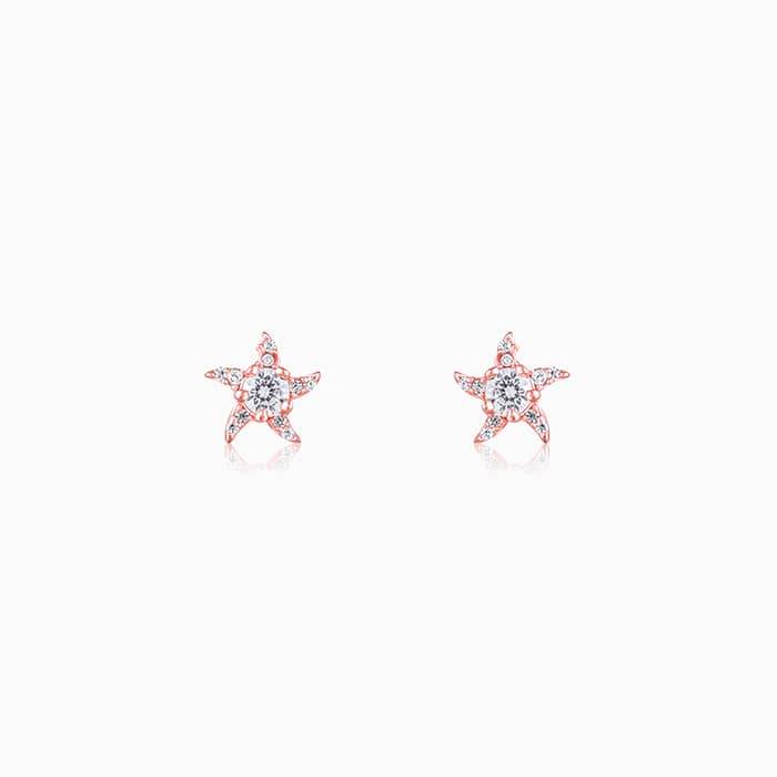 Rose Gold Starfish Earrings : ER0686