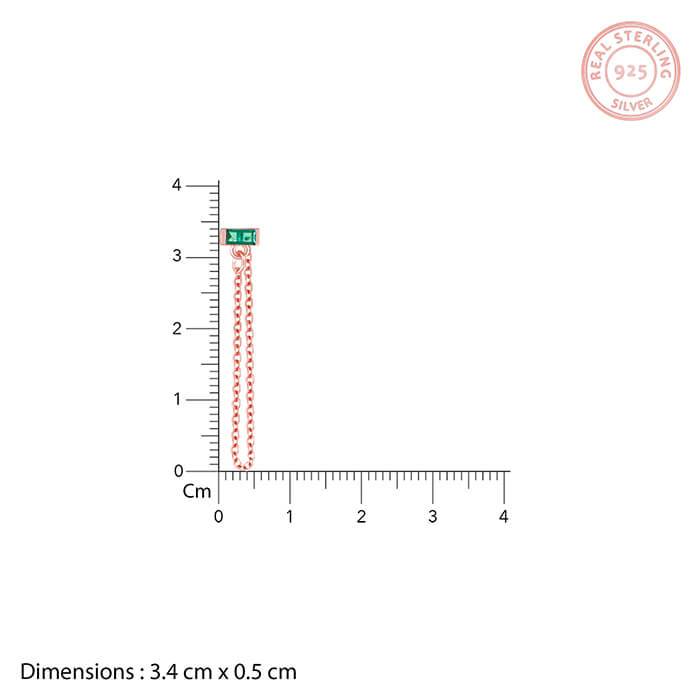 Rose Gold Divine Chain Earrings : ER0760