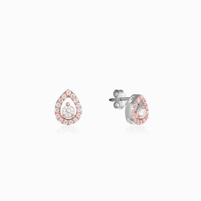 Rose Gold Drop Studs : ER0818