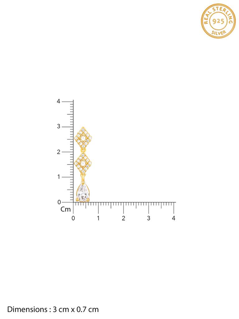 Giva 925 Sterling Silver Golden Noontide Earrings