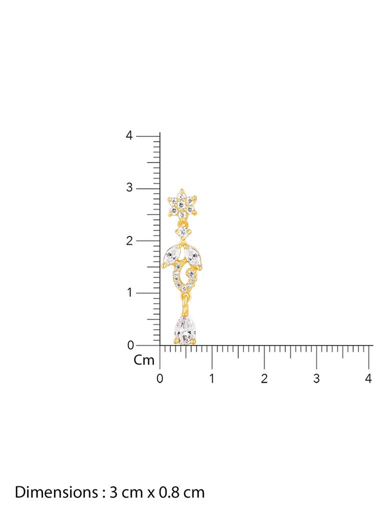 Giva 925 Sterling Silver Golden Shine My Angle Earrings