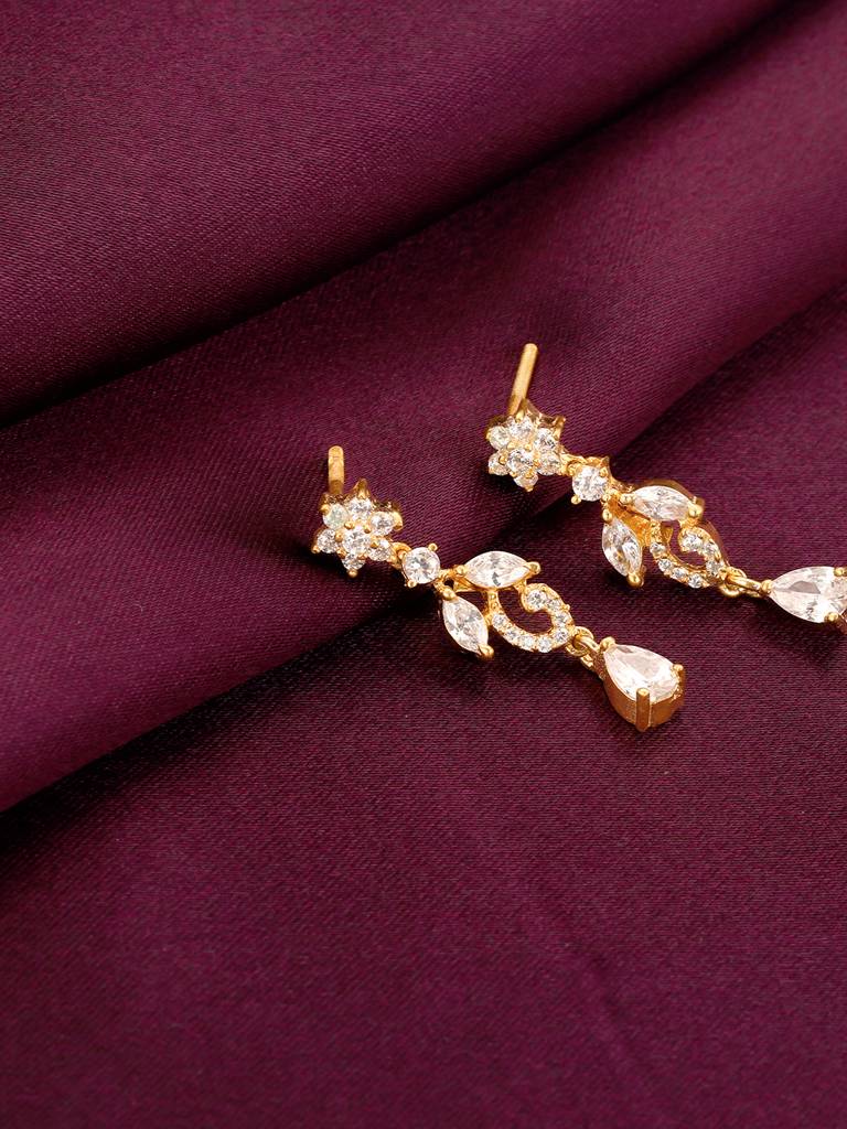 Giva 925 Sterling Silver Golden Shine My Angle Earrings