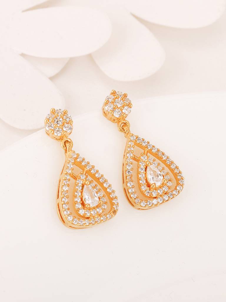 GIVA 925 Sterling Silver Golden Be My Love Earrings