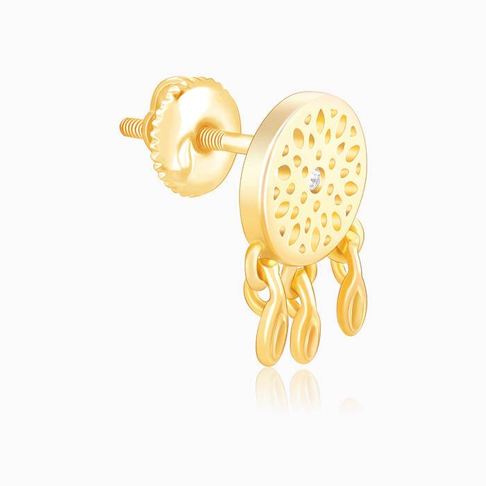 Golden Dreamcatcher Earrings : ER0868