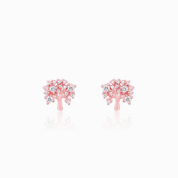 Anushka Sharma Rose Gold Tree Of Life Earrings : ER087
