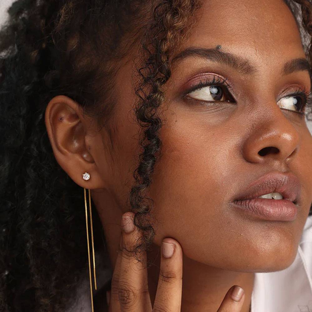 Dainty Threader Dangle Earrings : ER104