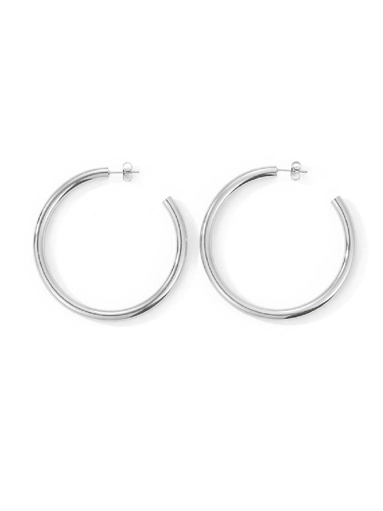 Timeless Styling C Hoops Earrings : ER108-S