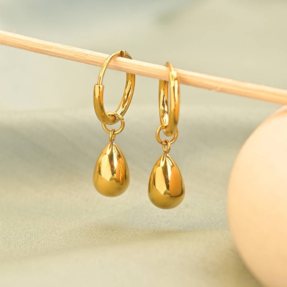 Waterdrop Hoop Earrings : ER129