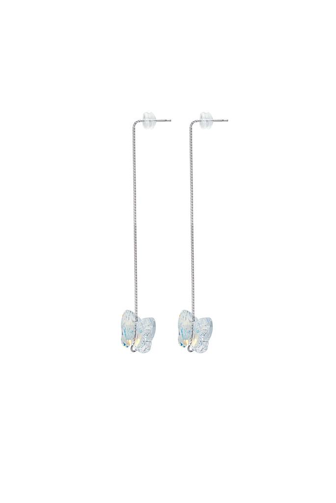 Silberry 925 Sterling Silver Butterfly Slay Swarovski Earrings : ER1313