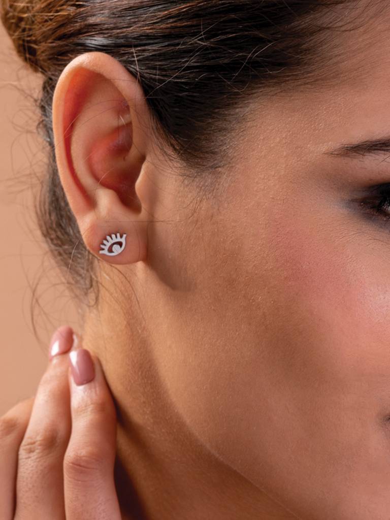 Evil-Eye Stud Earrings : ER137-S