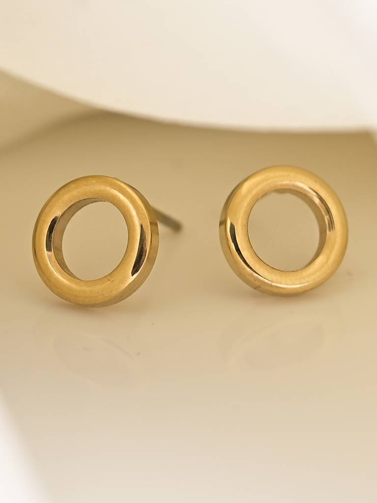 Halo Stud Earrings : ER140-G