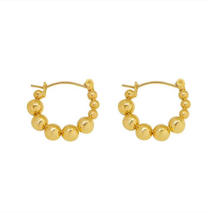 Beaded Hoop Earrings : ER150