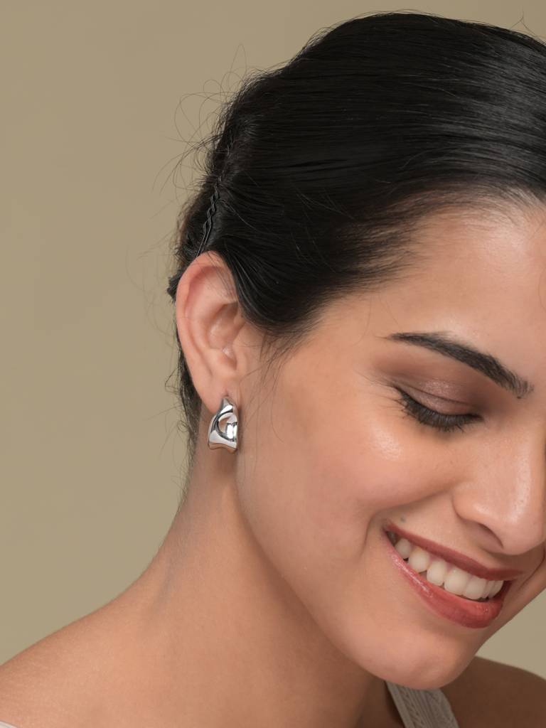 Fret Hoop Earrings : ER170