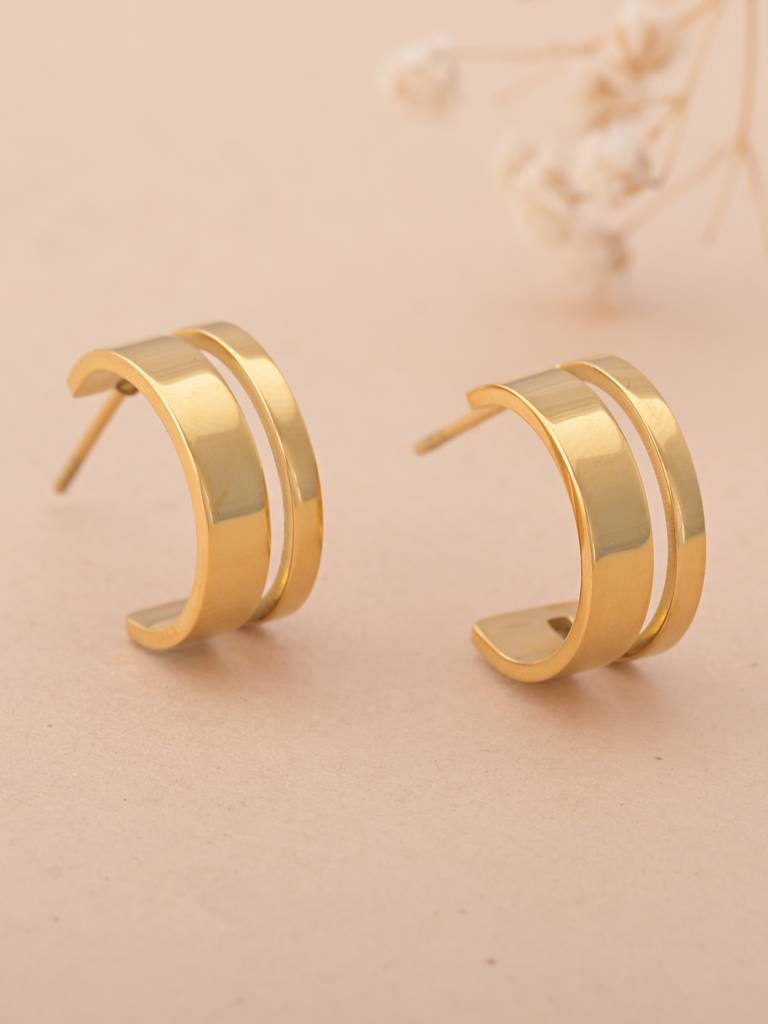 Slot Stainless Steel Hoops : ER178