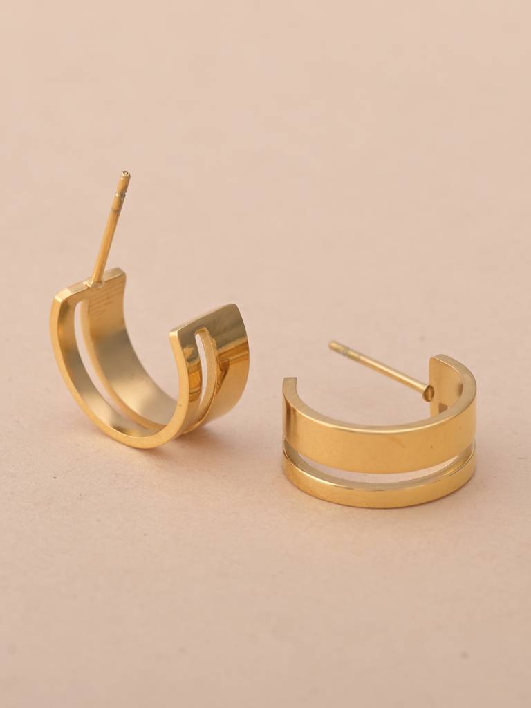 Slot Stainless Steel Hoops : ER178
