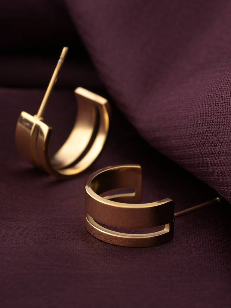 Slot Stainless Steel Hoops : ER178