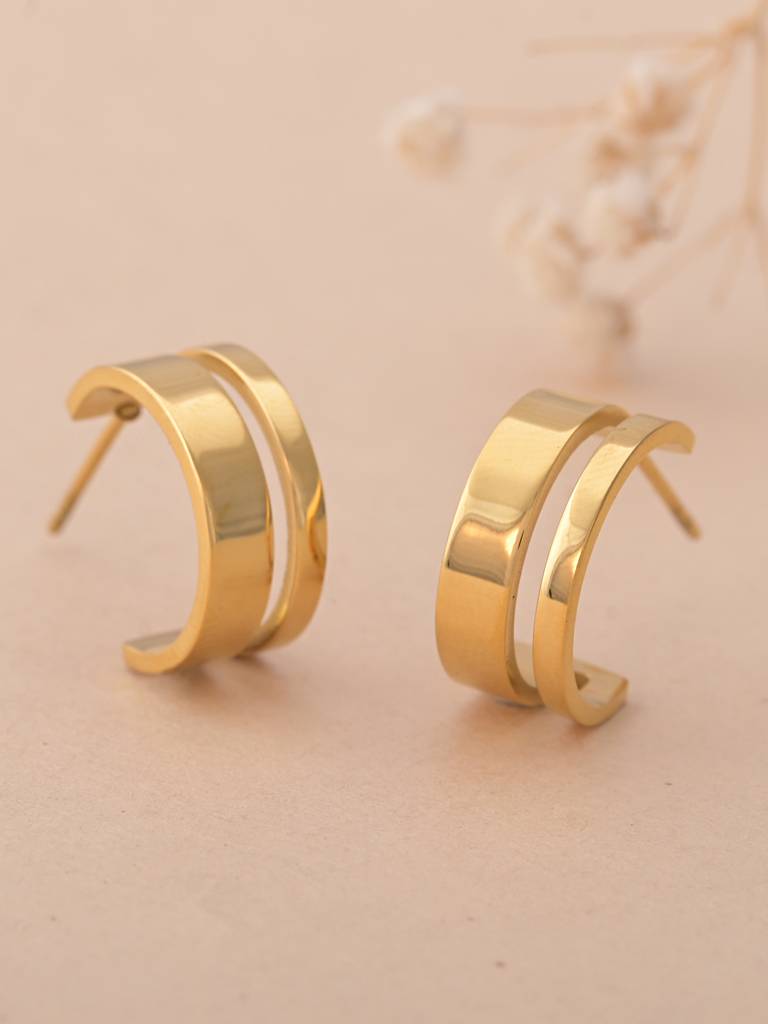Slot Stainless Steel Hoops : ER178