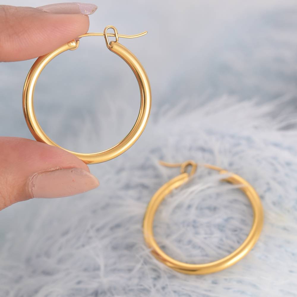 Golden Halo Hoops : ER186