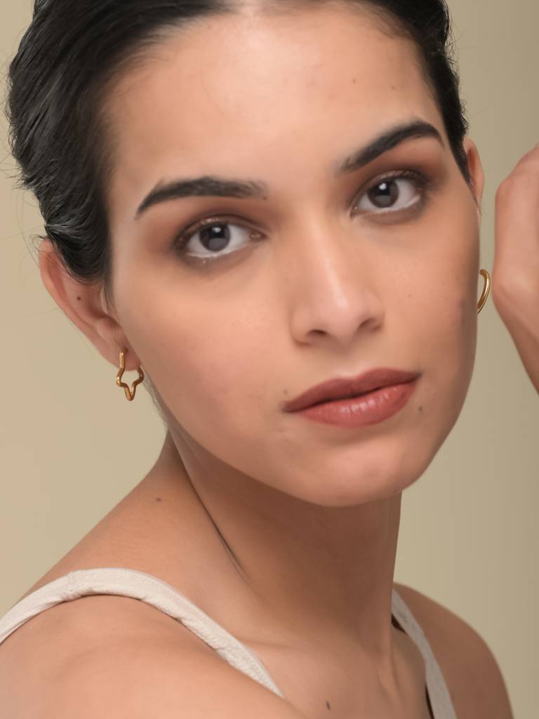 Star Hoop Earrings : ER194