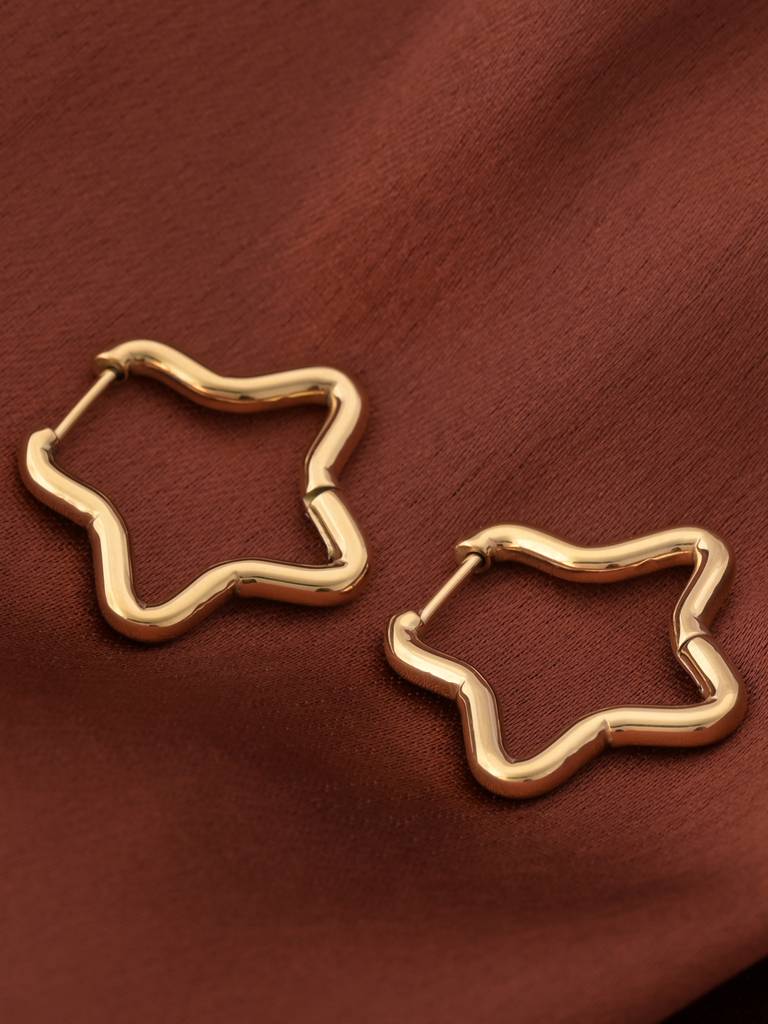 Star Hoop Earrings : ER194