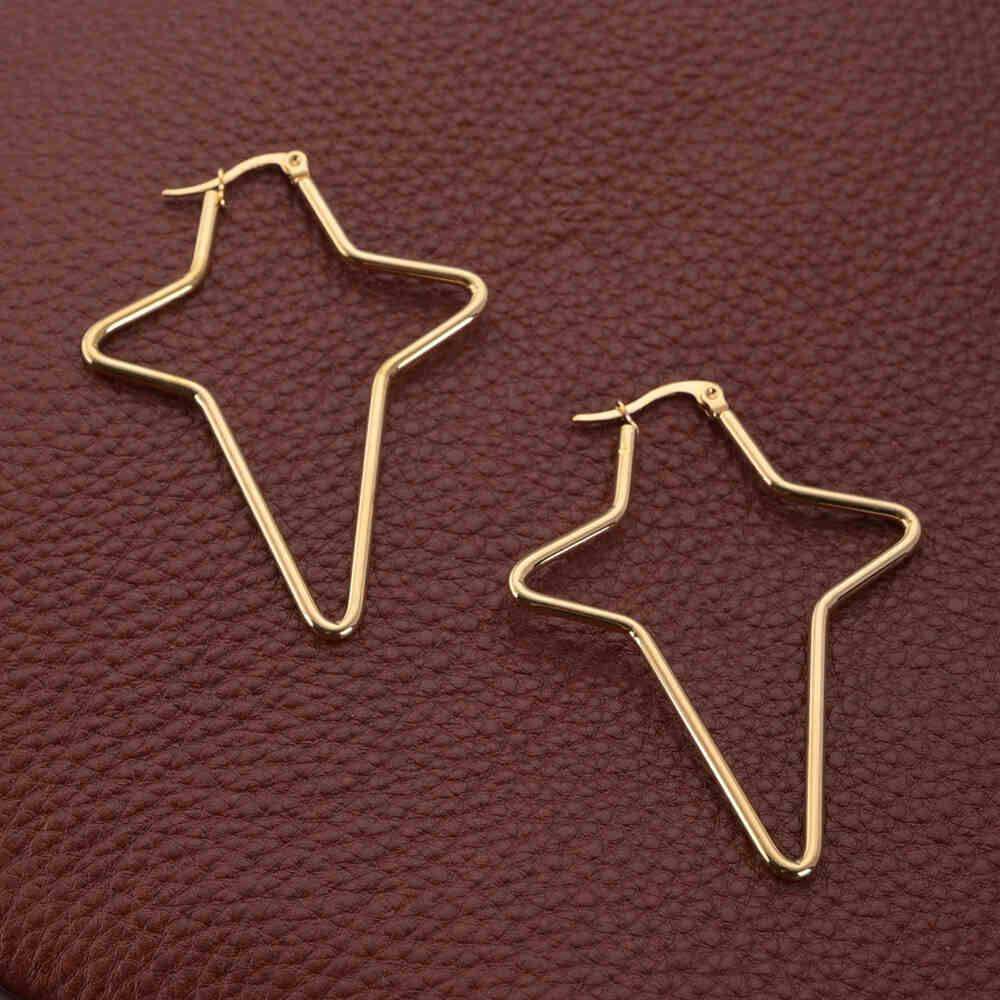 Nova Women'S Stainless Steel Hoop Earrings : ER217