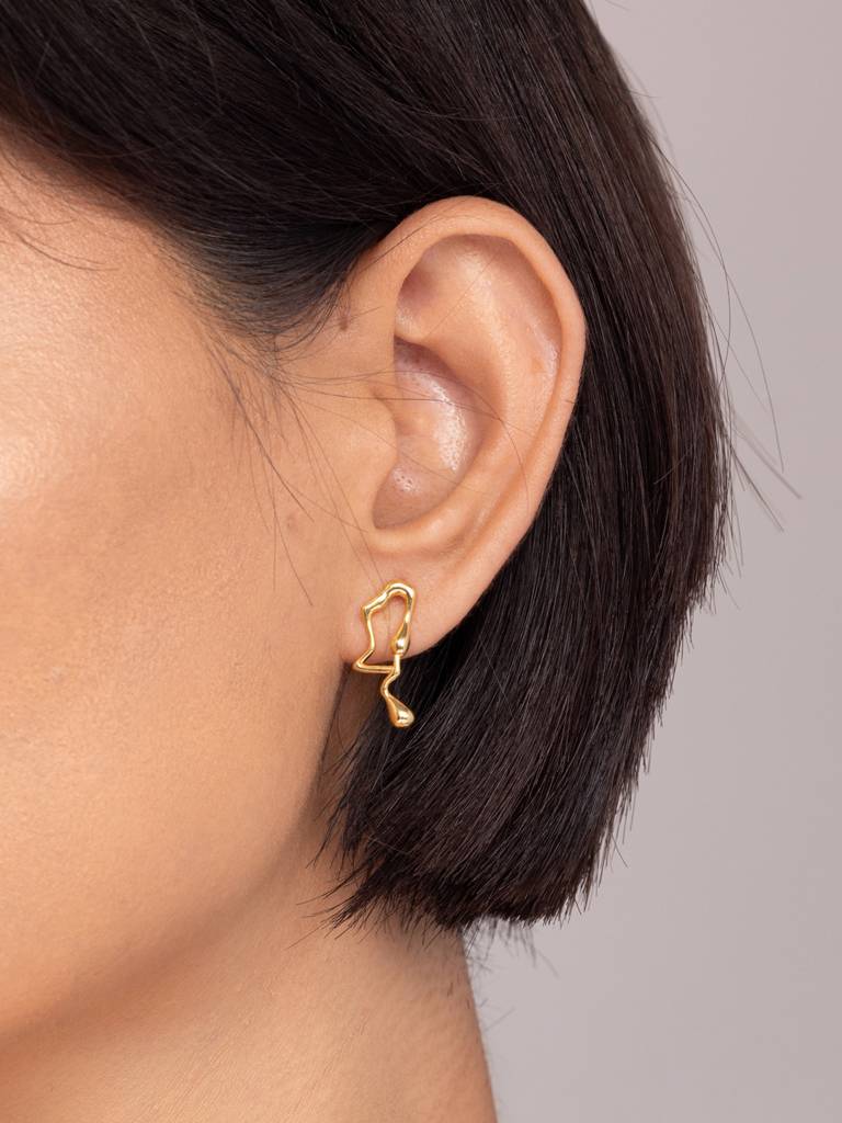 Crooked Mismatch Earrings : ER225-G