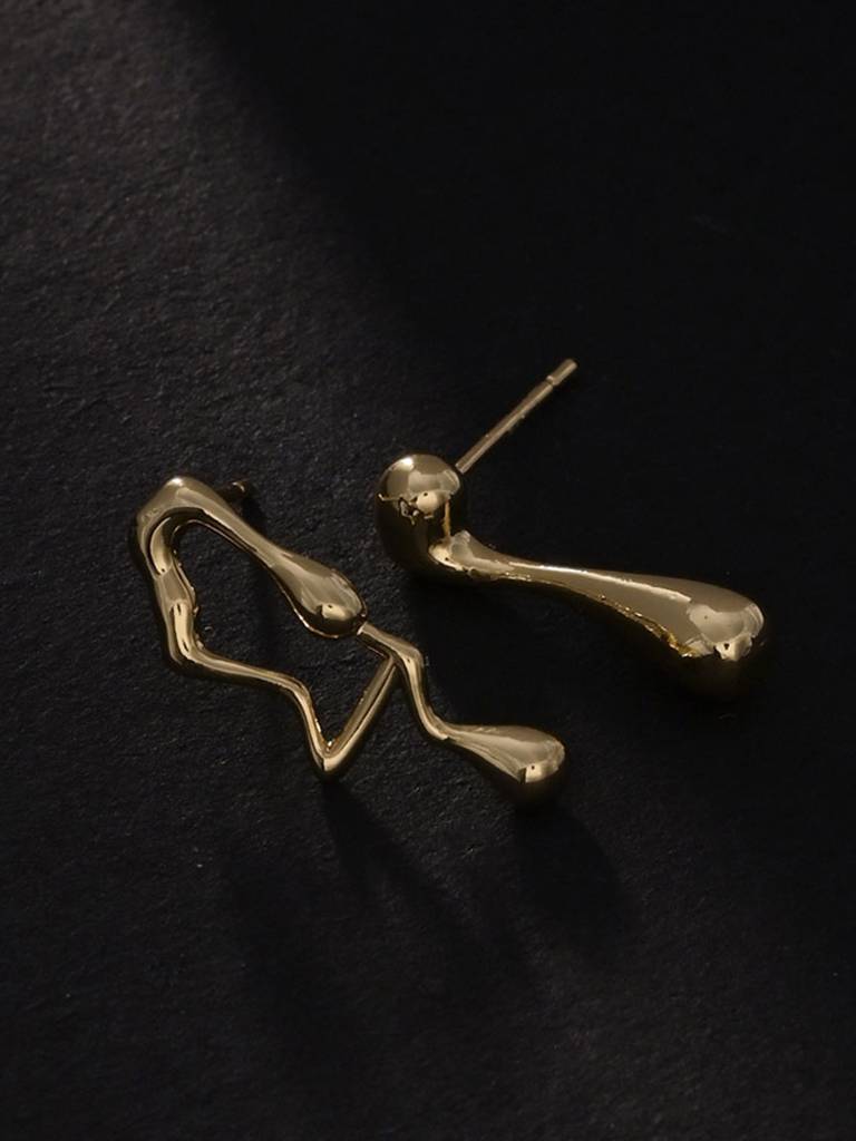 Crooked Mismatch Earrings : ER225-G