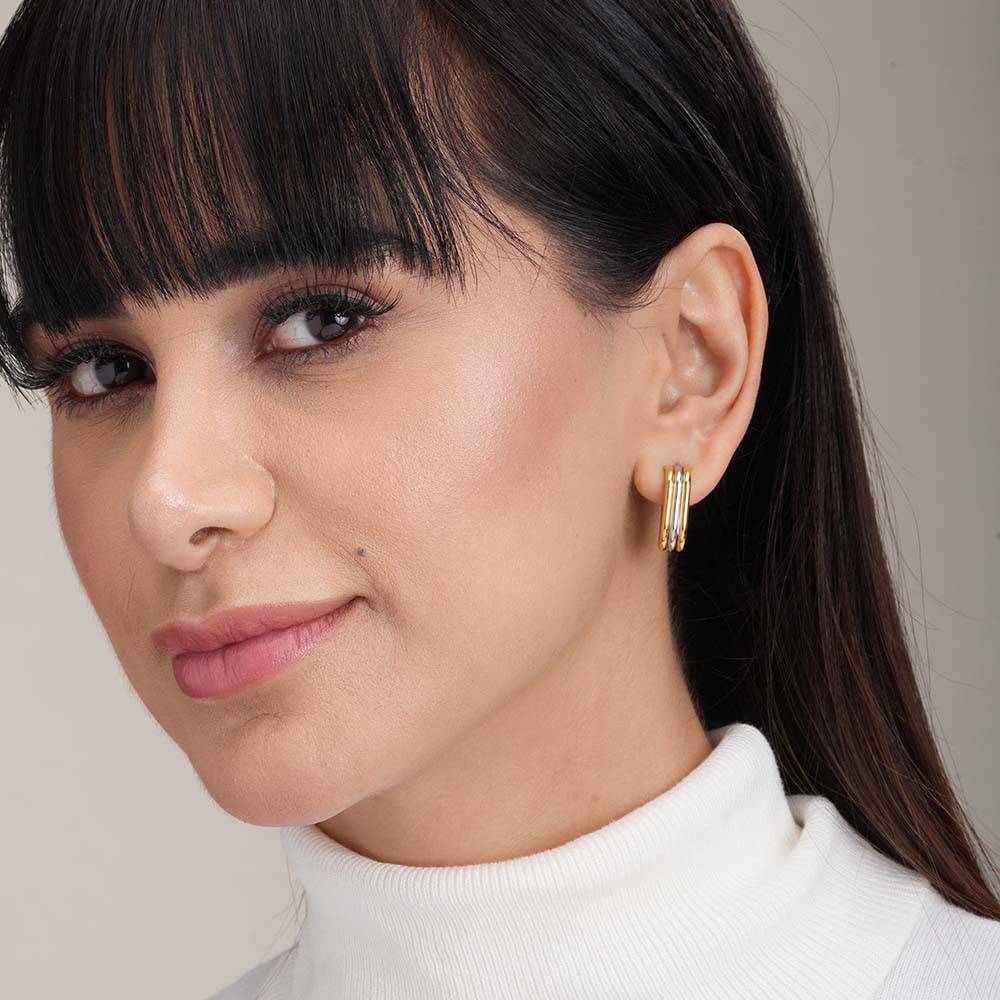 Double Helix Earrings For Womens Waterproof & Anti-Tarnish : ER232