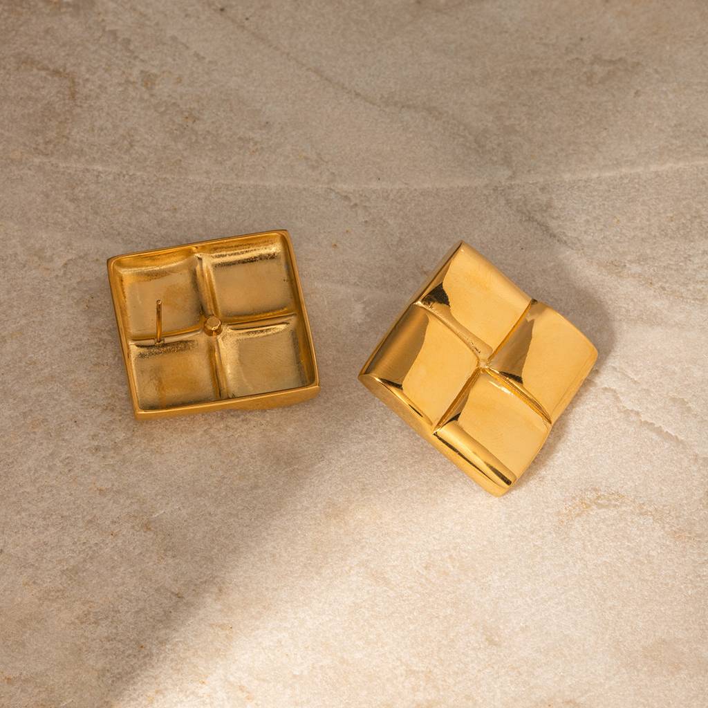 Geometria Earrings For Womens Waterproof & Anti-Tarnish : ER240