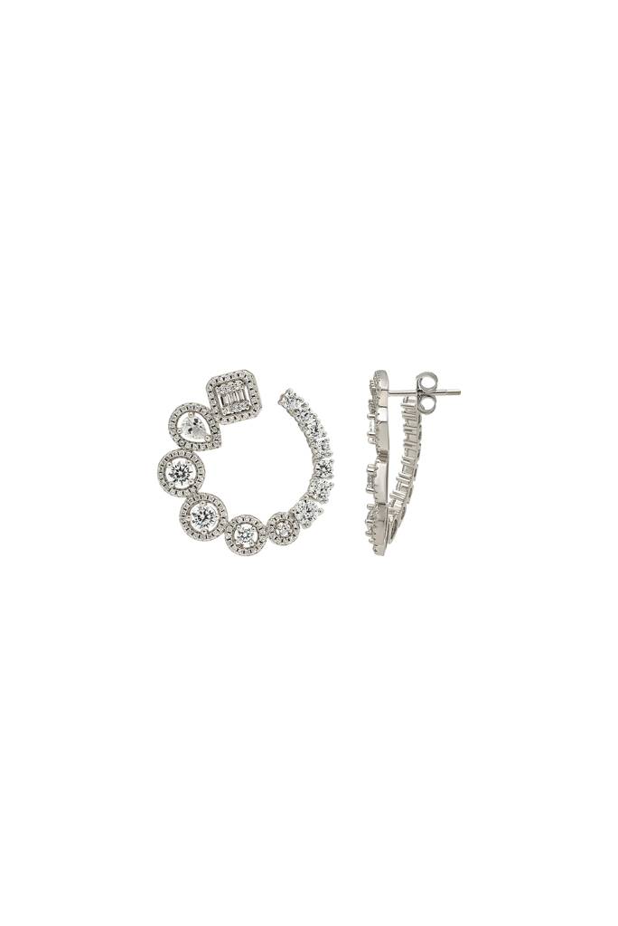 Silberry 925 Sterling Silver Moonbeam Earrings : ER2449