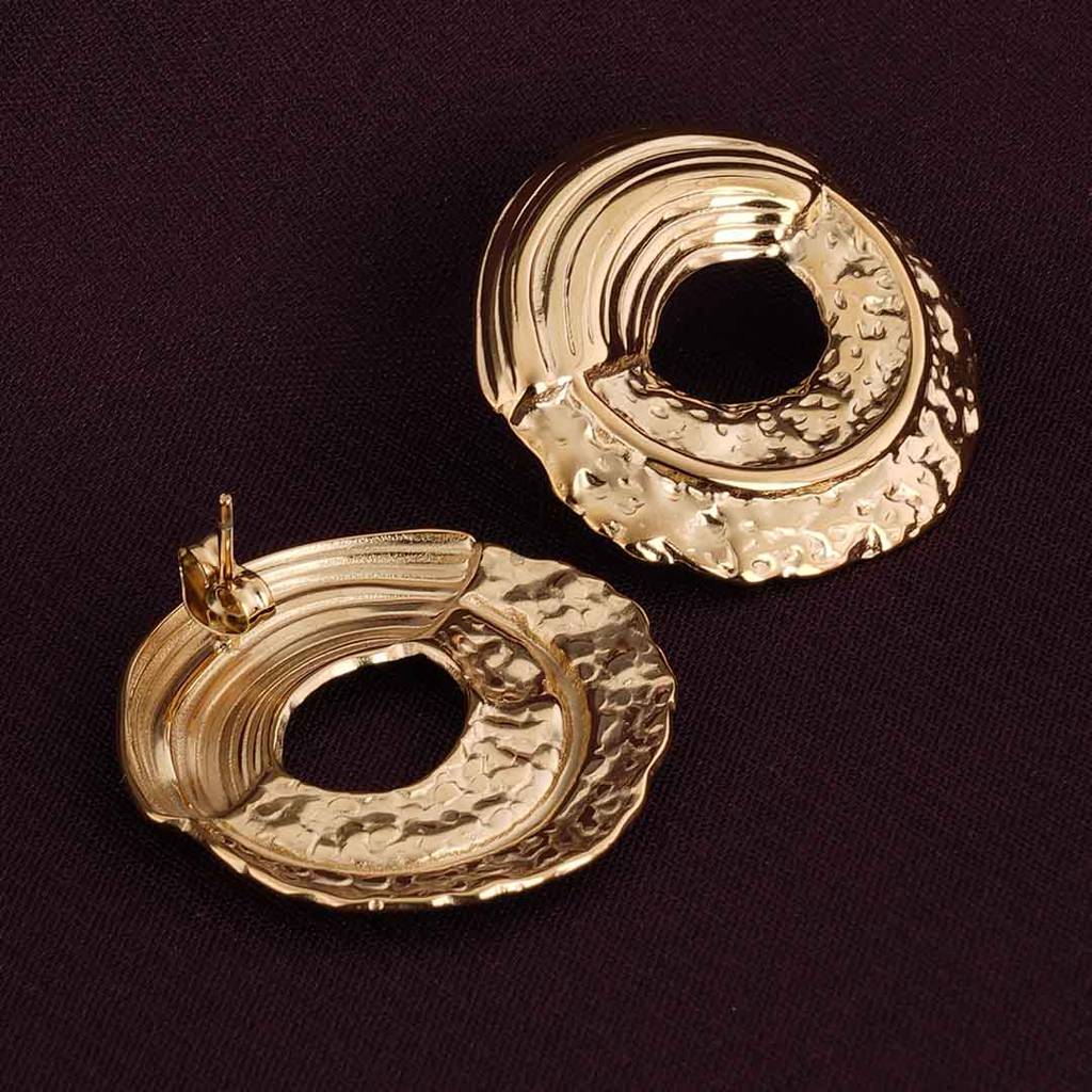 Golden Shards Earrings For Womens Waterproof & Anti-Tarnish : ER244