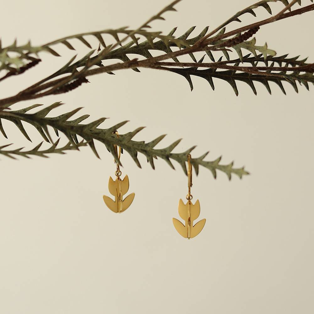 Golden Tulip Earrings : ER246