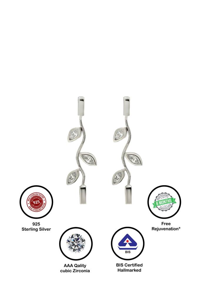 Silberry 925 Sterling Silver Vineyard Earrings : ER2477