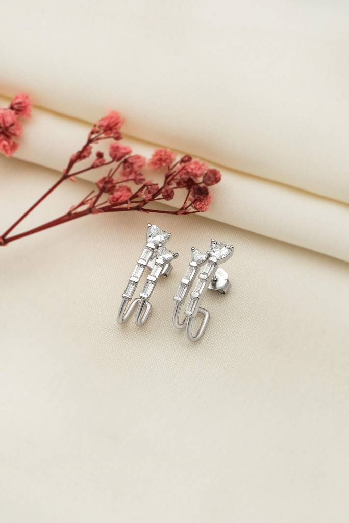 Silberry 925 Sterling Silver Petite Earrings : ER2531